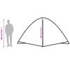 vidaXL Tenda da Campeggio a Cupola per 6 Persone Verde Impermeabile