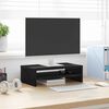 vidaXL Supporto per Monitor Rovere Nero 42x24x13 cm in Truciolato