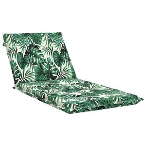 vidaXL Cuscino per Lettino GEMERT 100% Poliestere Motivo a Foglie