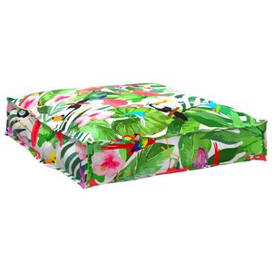 vidaXL Cuscino Floreale Multicolore 70 x 70 x 12 cm Tessuto Oxford