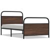 vidaXL Giroletto senza Materasso Rovere Marrone 107x203 cm Truciolato
