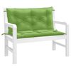 vidaXL Cuscini Panca Giardino 2pz Verde Mélange 100x50x7cm Tessuto