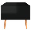vidaXL Tavolino Salotto Nero Lucido 100x49,5x43 cm Legno Multistrato