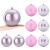 vidaXL Set di palline di Natale XL 9 pz Rosa &Oslash; 15 cm Plastica