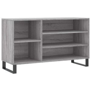 vidaXL Scarpiera Grigio Sonoma 102x36x60 cm in Legno Multistrato