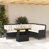 vidaXL Set Divani da Giardino 2 pz con Cuscini in Polyrattan Nero