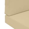 vidaXL Cuscino per divano da esterno 2 pcs Beige Poliestere