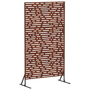 vidaXL Schermo per Privacy 100 x 50 x 180 cm Acciaio Corten Ruggine