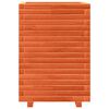 vidaXL Fioriera Giardino Marrone Cera 50x50x72 cm Legno Massello Pino