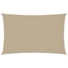 vidaXL Parasole a Vela Oxford Rettangolare 2,5x5 m Beige