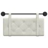 vidaXL Testata appesa Montaggio a parete Crema 90 x 55 x 5 cm Velluto