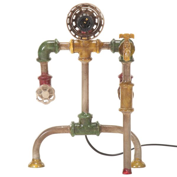 vidaXL Lampada Pavimento Stile Industriale Design Tubature in Ferro