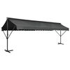 vidaXL Tenda Parasole con Piedistallo 600x300 cm Antracite