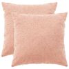 vidaXL Federa 2 pz HEERLEN Rosa 55 x 55 cm Boucl&eacute;