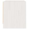 vidaXL Comodino Bianco 40x30,5x35,5 cm in Legno Massello di Pino