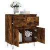 vidaXL Credenza Rovere Fumo 60x35x70 cm in Legno Multistrato
