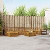 vidaXL Set divani 8 pcs Naturale Legno di Acacia Massello