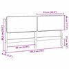 vidaXL Testiera imbottita Bianco e grigio chiaro 180 cm Pino massello