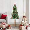 vidaXL Albero di Natale snodato con 150 LED con supporto Verde 150 cm