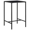 vidaXL Set Bar da Giardino 5 pz con Cuscini in Polyrattan Nero