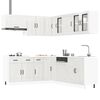 vidaXL Set Mobili da Cucina 11 pz Kalmar Bianchi Lucido in Truciolato