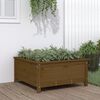vidaXL Fioriera da Giardino Ambra 82,5x82,5x39 cm Legno Massello Pino