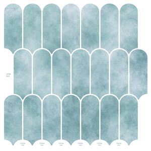 vidaXL Piastrella Piuma 20 pz Verde 30 x 30 cm Poliuretano e PET