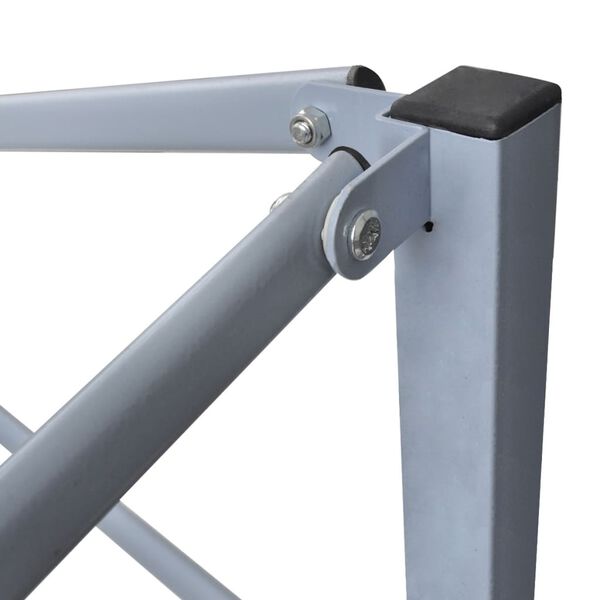 vidaXL Gazebo Professionale Pieghevole 2 Pareti 2x2m Acciaio Antracite