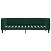 vidaXL Divano Letto Estraibile Cassetti Verde Scuro 80x200cm Velluto