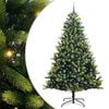 vidaXL Albero di Natale Artificiale a Cerniera con 300 LED Verde
