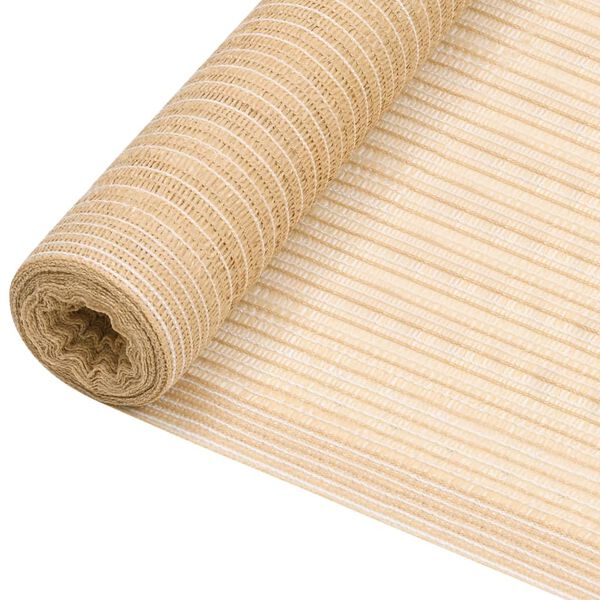 vidaXL Rete per Privacy Beige 2x10 m in HDPE 150 g/m&sup2;