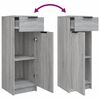 vidaXL Set Mobili da Bagno 5 pz Grigio Sonoma in Legno Multistrato