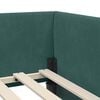 vidaXL Struttura Letto Angolare con Materasso 2 pcs Verde Velluto