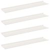 vidaXL Mensola sospesa 4 pcs Bianco 100 x 18 x 2,5 cm Acciaio