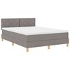 vidaXL Letto a Sorgente LED con testiera Talpa 140 x 190 cm Tessuto