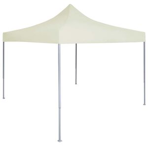 vidaXL Tenda Pieghevole Crema 3 x 3 m