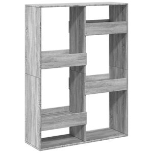 vidaXL Libreria Grigio Sonoma 100x33x135 cm in Legno Multistrato
