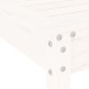 vidaXL Set da Bistrot da Giardino 3pz Bianco in Legno Massello di Pino