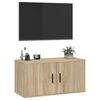 vidaXL Mobile Porta TV a Parete rovere sonoma 80x34,5x40 cm
