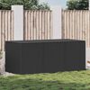vidaXL Baule da Giardino in Polyrattan 180x90x70 cm Nero