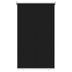 vidaXL Tenda a Rullo Esterno Blocco UV 90% Nero 80 x 230 cm HDPE