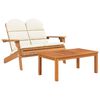 vidaXL Set Salotto da Giardino Adirondack 5pz Legno Massello di Acacia