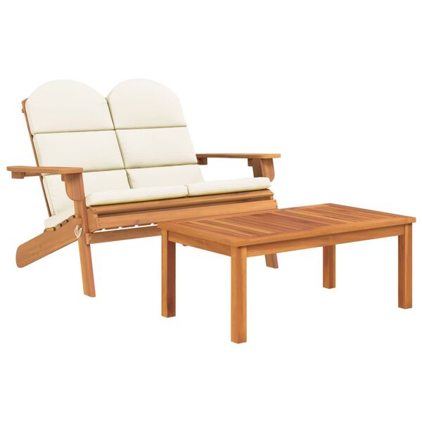 vidaXL Set Salotto da Giardino Adirondack 5pz Legno Massello di Acacia