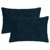 vidaXL Federa 2 pz HEERLEN Blu navy 50 x 80 cm