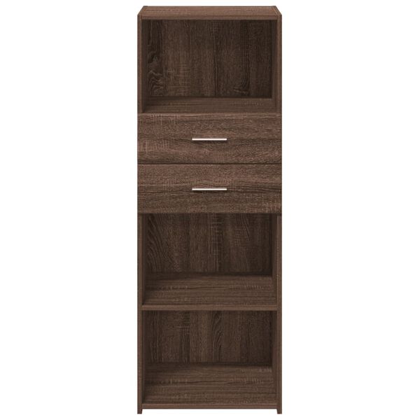 vidaXL Credenza Rovere Marrone 45x42,5x124 cm in Legno Multistrato