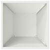 vidaXL Vaso da giardino 5 pcs Bianco 35 x 35 x 15 cm