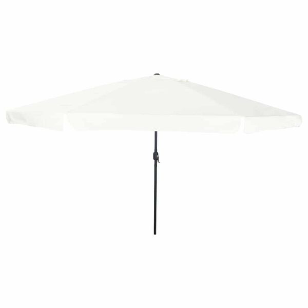 vidaXL Ombrello da giardino Bianco e Nero 395 x 395 x 245 cm