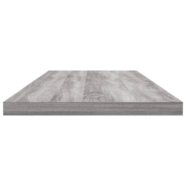 vidaXL Mensole Parete 4pz Grigio Sonoma 80x20x1,5cm Legno Multistrato