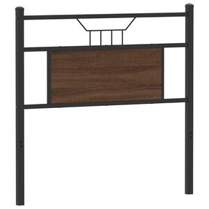 vidaXL Testiera di Ricambio Rovere Marrone 75 cm Legno Multistrato