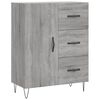 vidaXL Credenza Grigio Sonoma 69,5x34x180 cm in Legno Multistrato